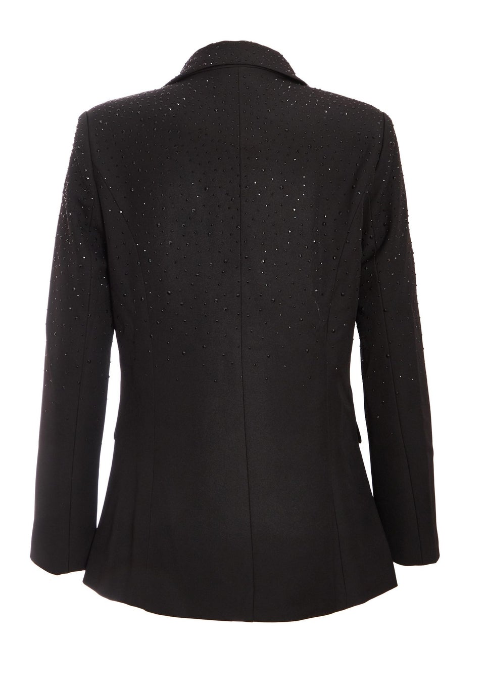 Quiz Black Petite Diamante Blazer