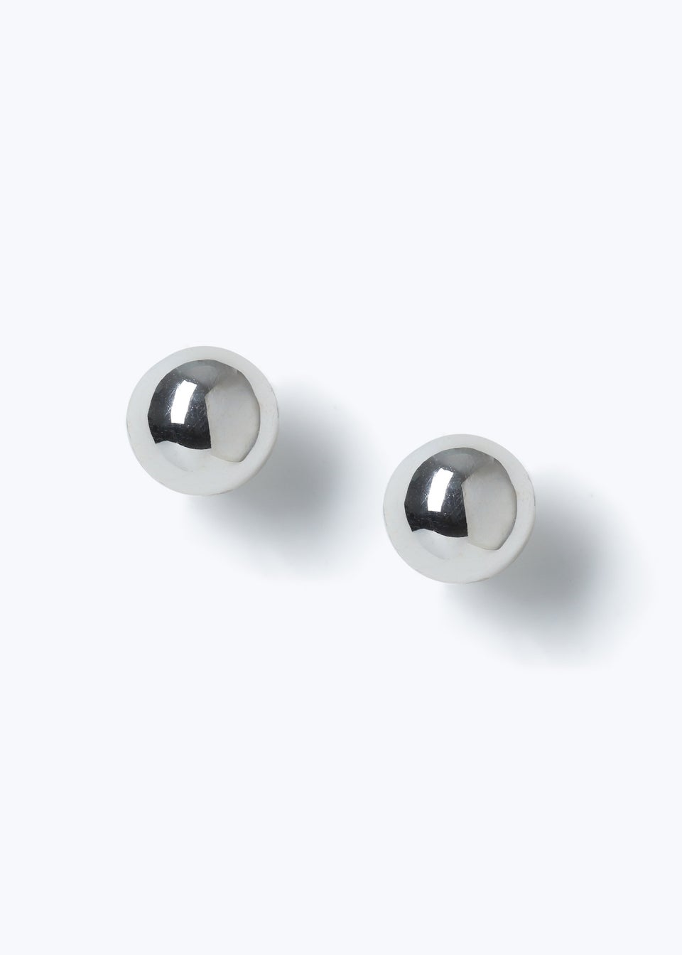 Muse Silver Ball Stud Earrings