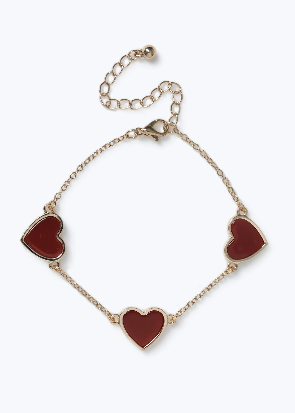 Muse Burgundy Heart Bracelet