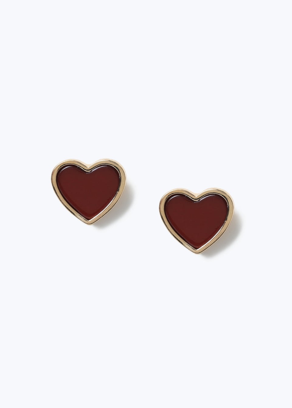 Muse Burgundy Heart Earrings