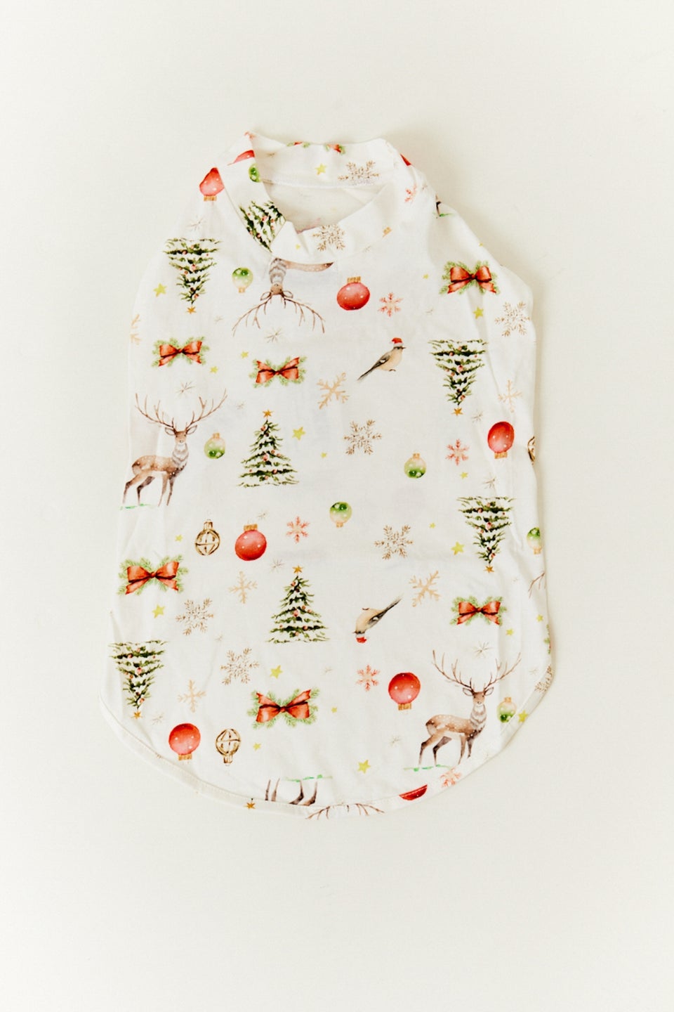 In The Style Cream Christmas Matching Dog Coat