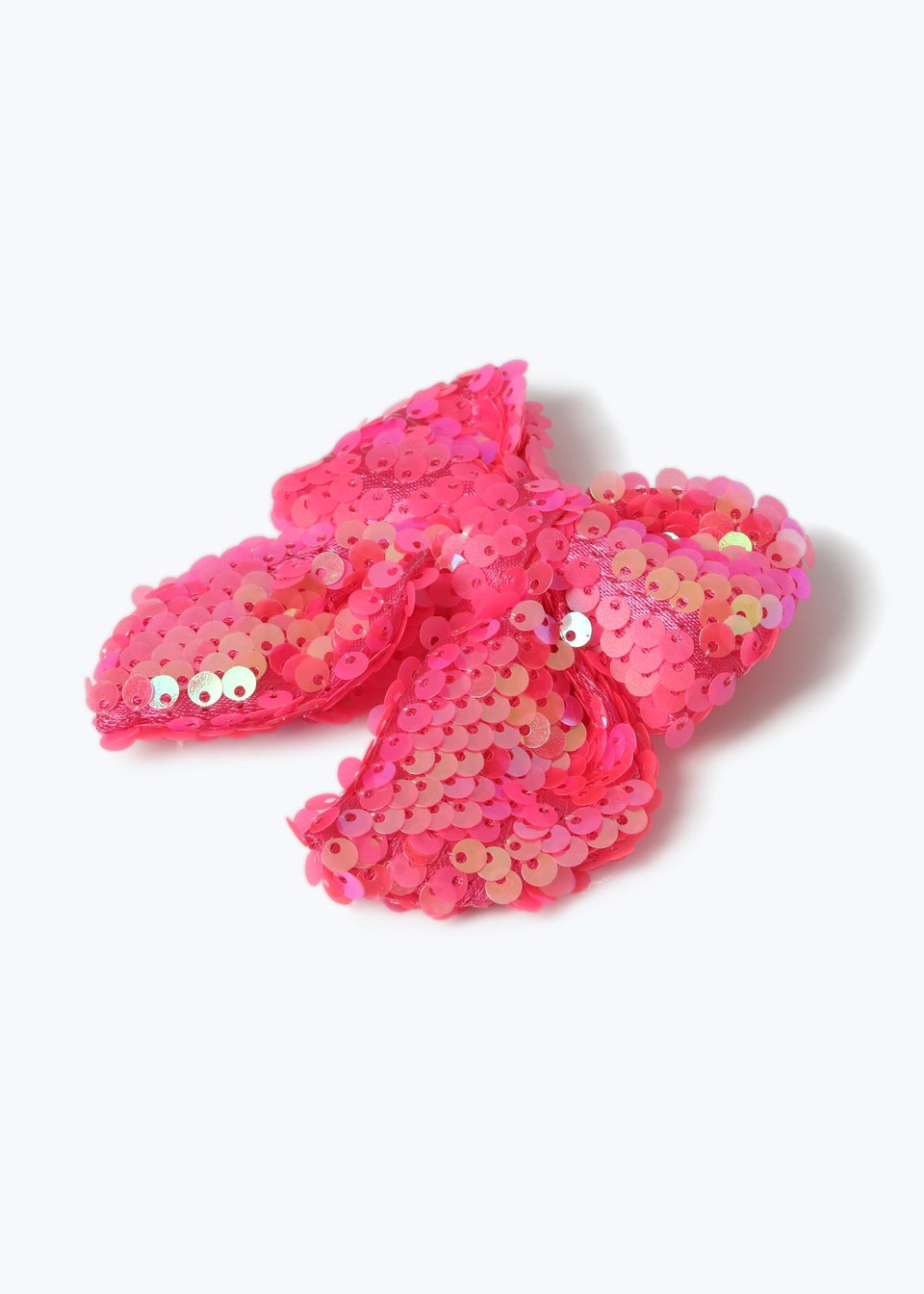 Muse Pink Sequin Bow Hair Clip