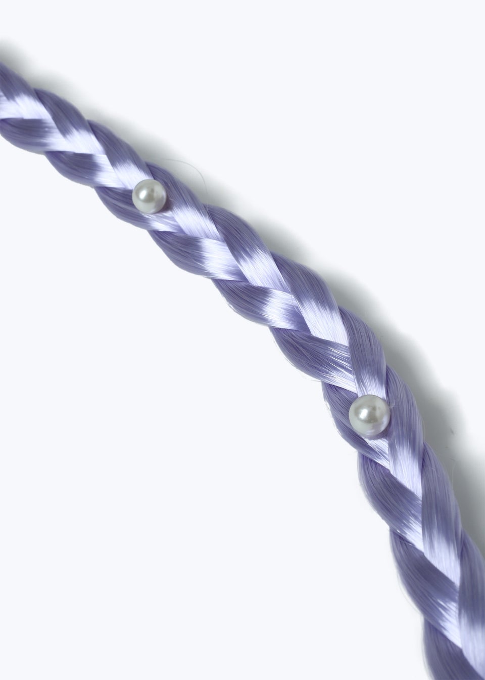 Muse Purple Cat Fake Hair Plait Headband
