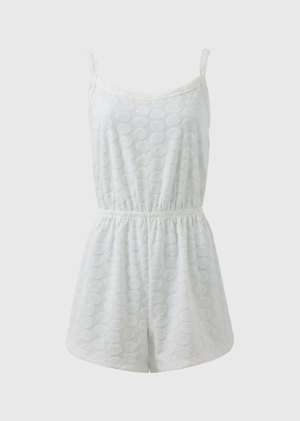 Cream Towelling Playsuit