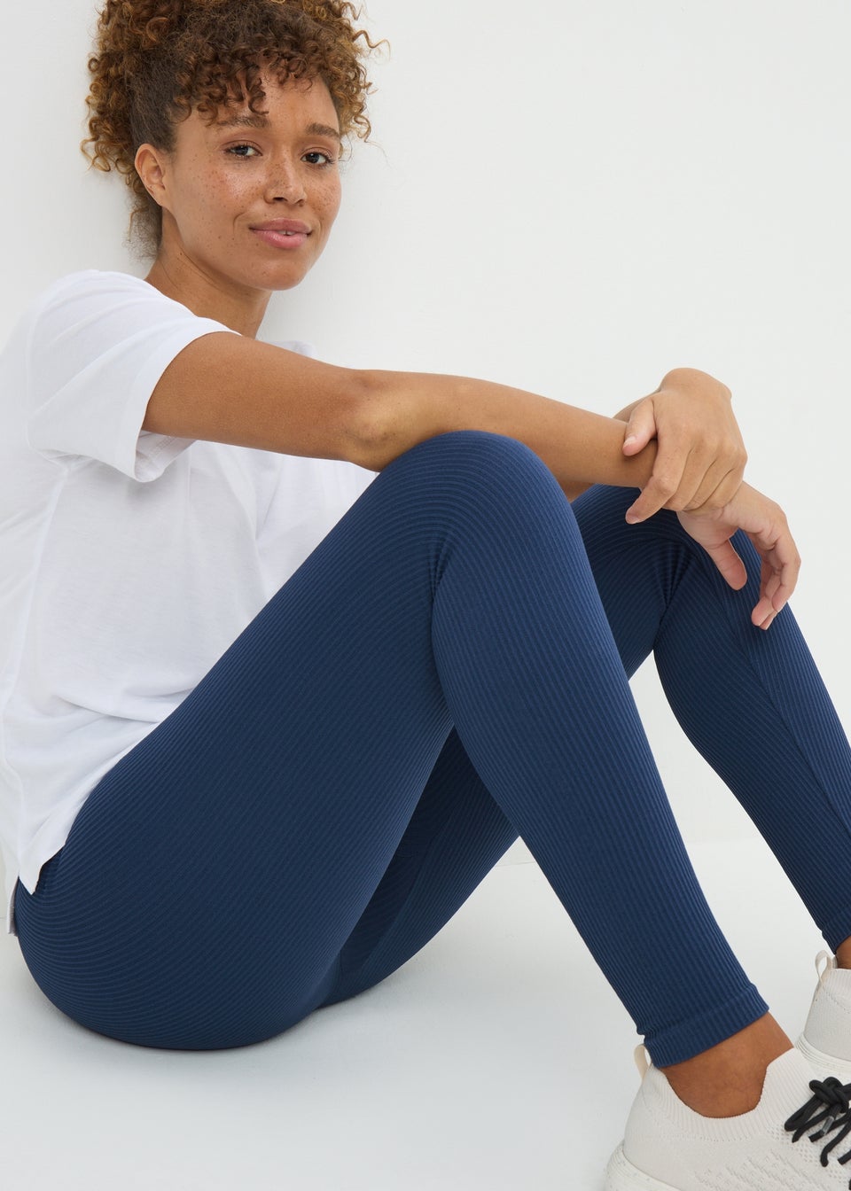 Blue Seamless Leggings