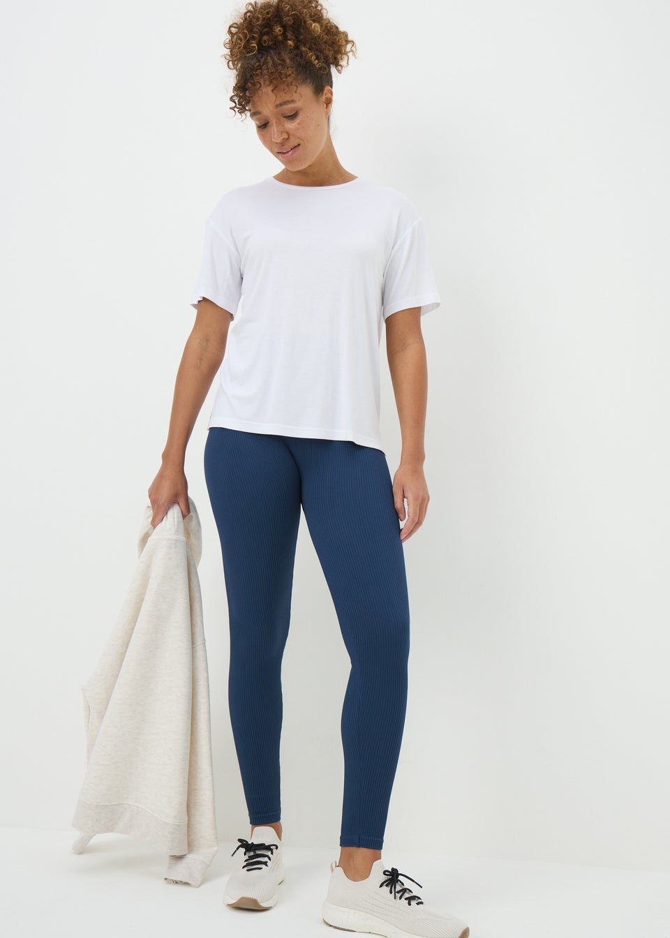 Blue Seamless Leggings