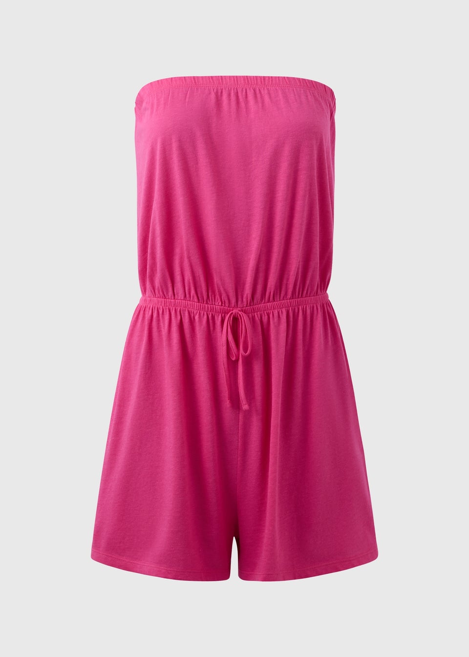 Pink Bandeau Playsuit