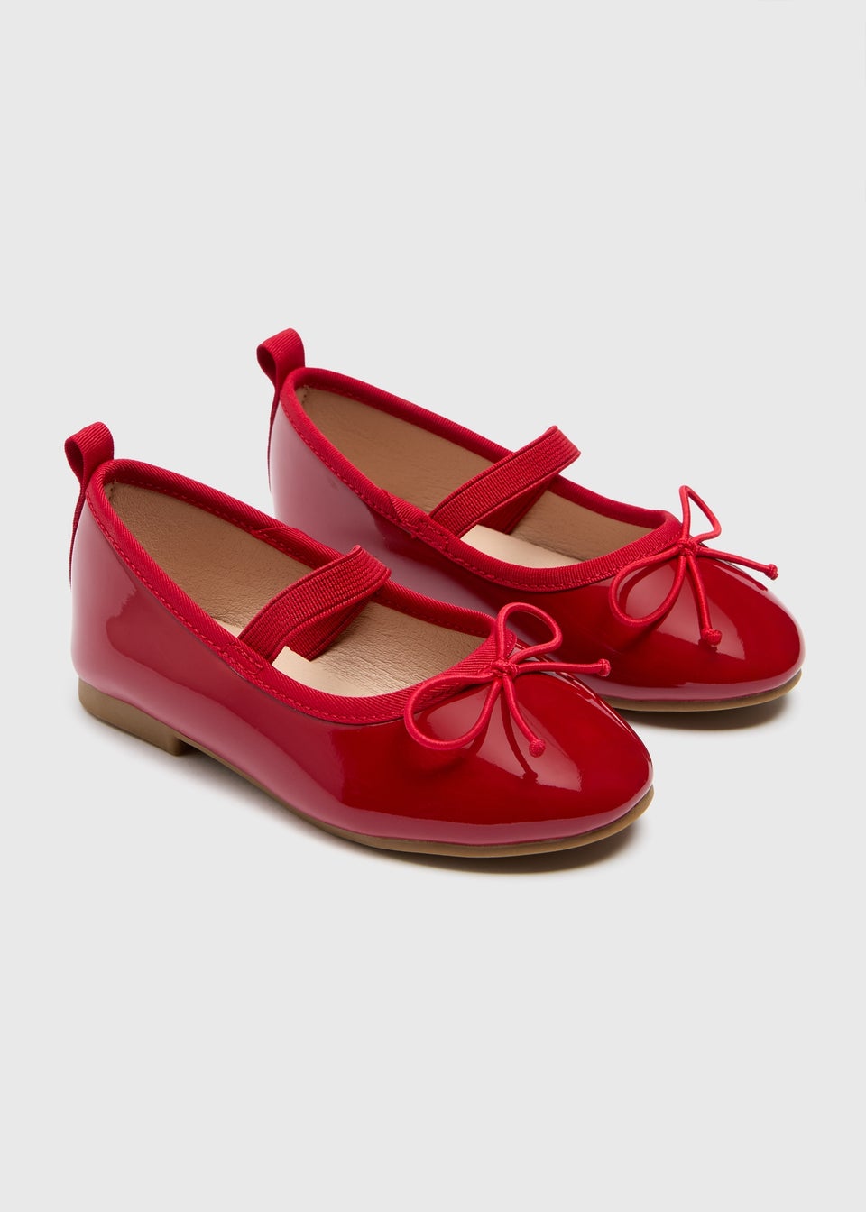 Girls Red Basic Ballet Shoes (Younger 4-11)