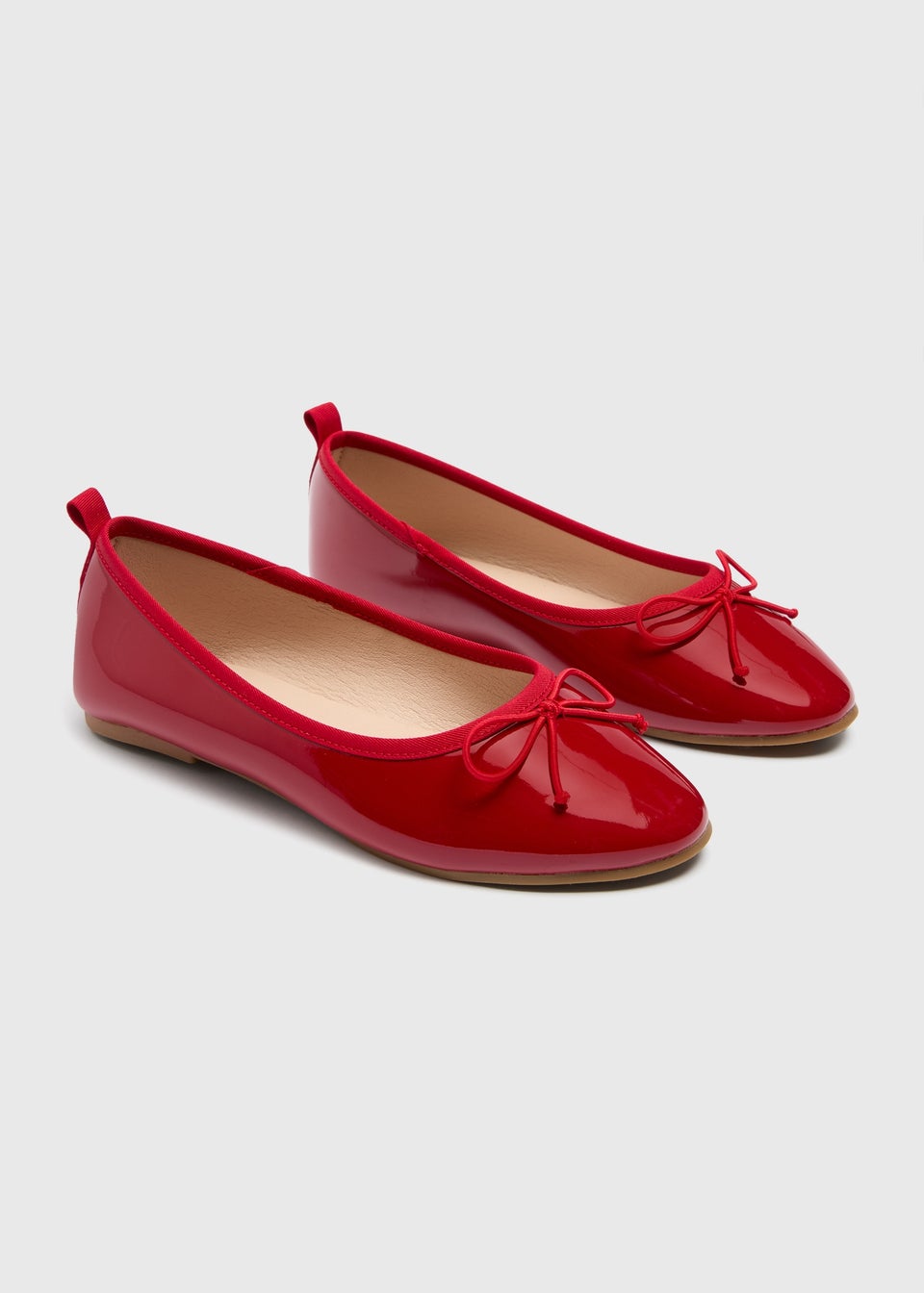 Girls Red Ballet Shoes (Younger 12/13-Older 4/5)