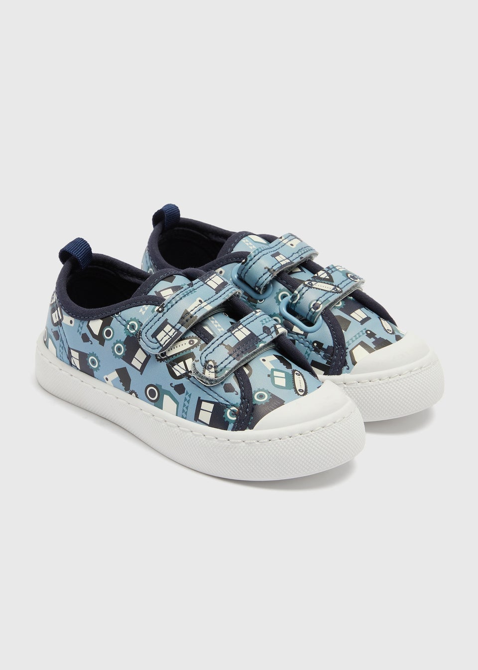 Boys Blue Tractor Double Strap Shoes (Younger 4-12)