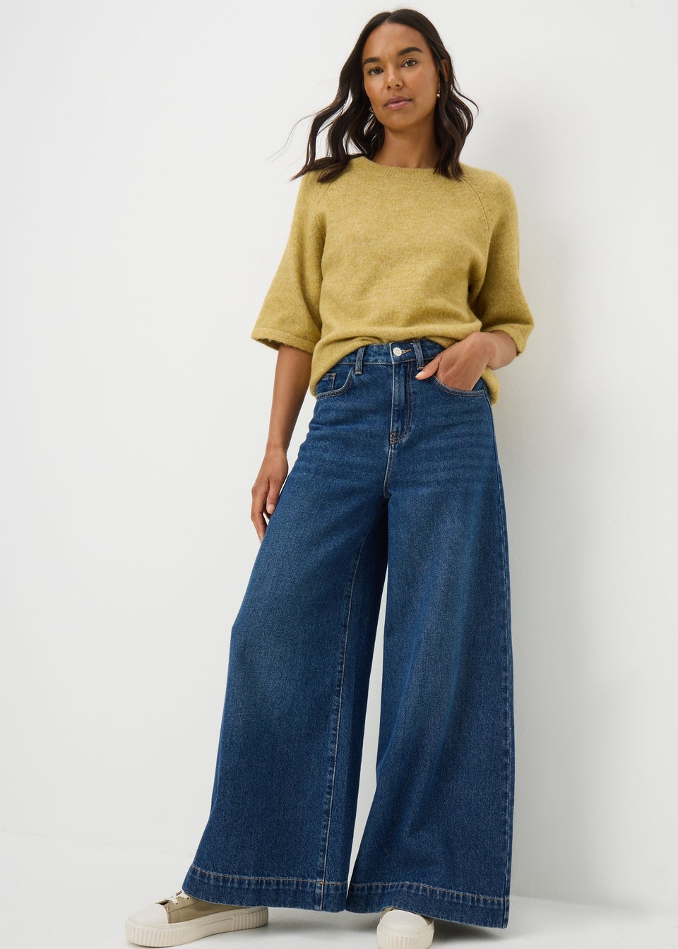 Mustard Knit Spandex T-Shirt
