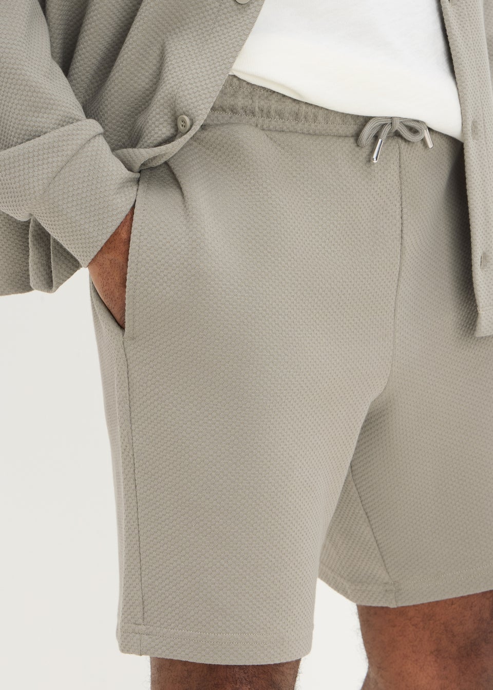 Sage Textured Smart Shorts