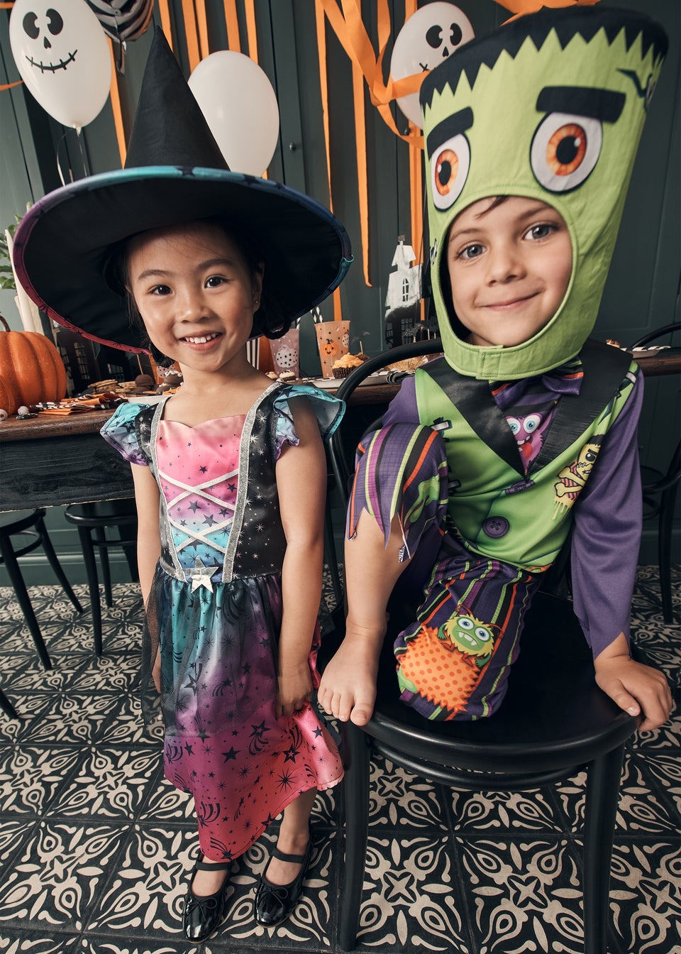 Girls Pink Witch Costume (1-9yrs)
