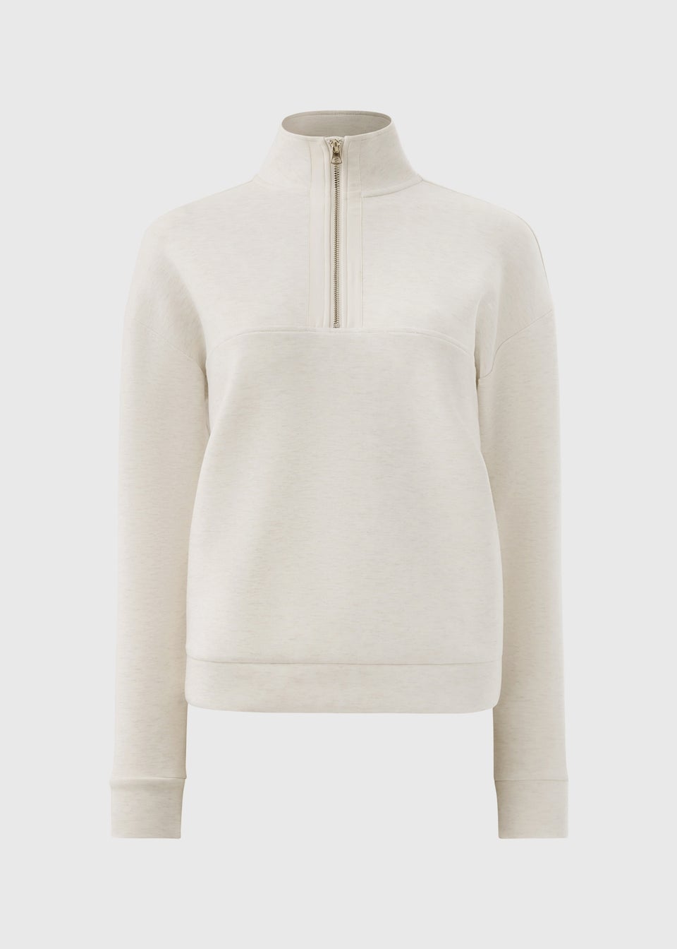 Souluxe Oatmeal Half Zip Swearshirt