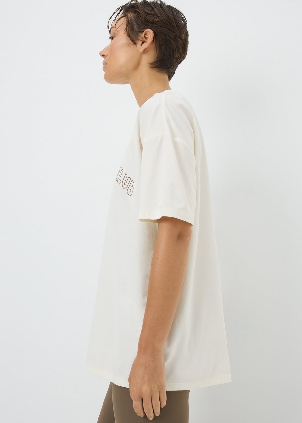 Souluxe Cream Athletics Club T-Shirt
