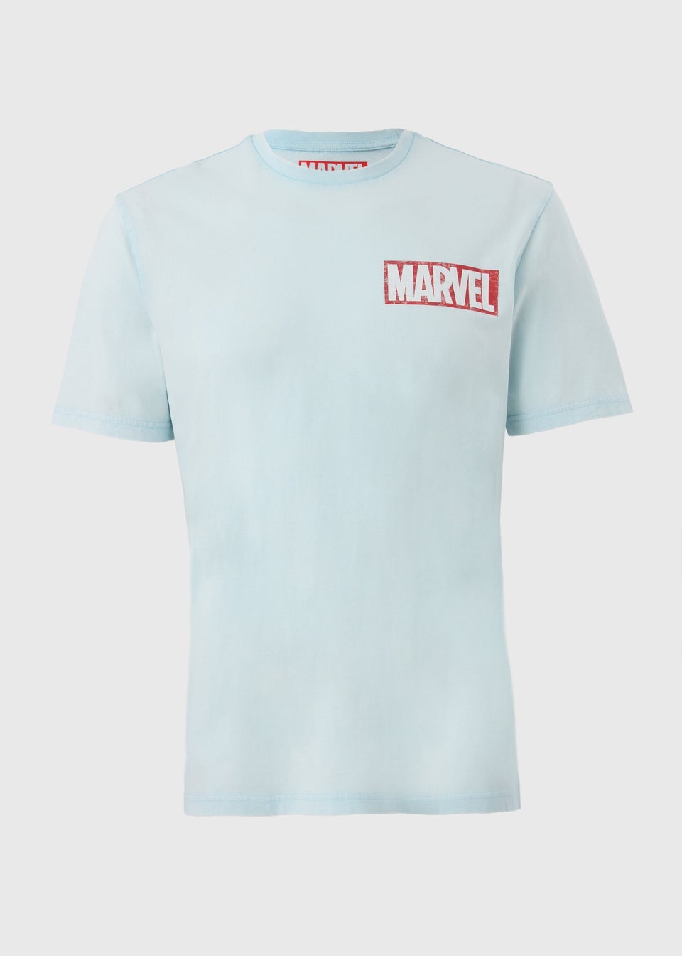 Marvel Blue Acid Wash T-Shirt