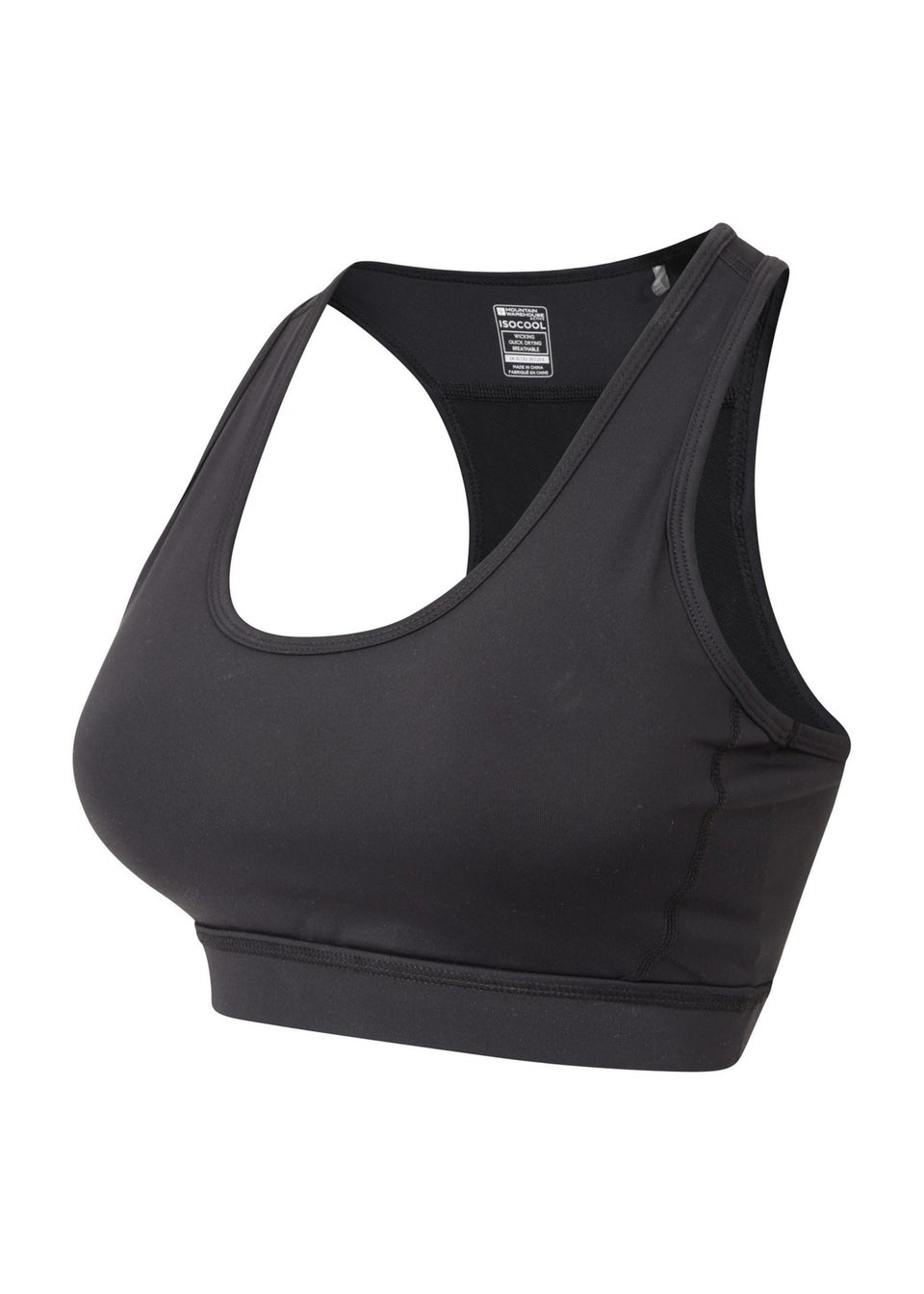 Mountain Warehouse Black Motion Mesh Sports Bra