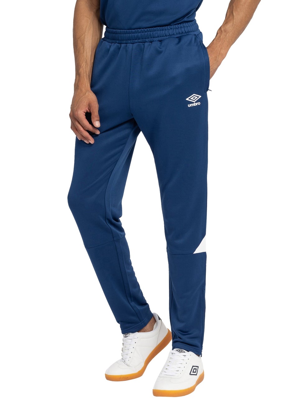 Umbro Navy White Total Tapered Training Jogging Bottoms Matalan