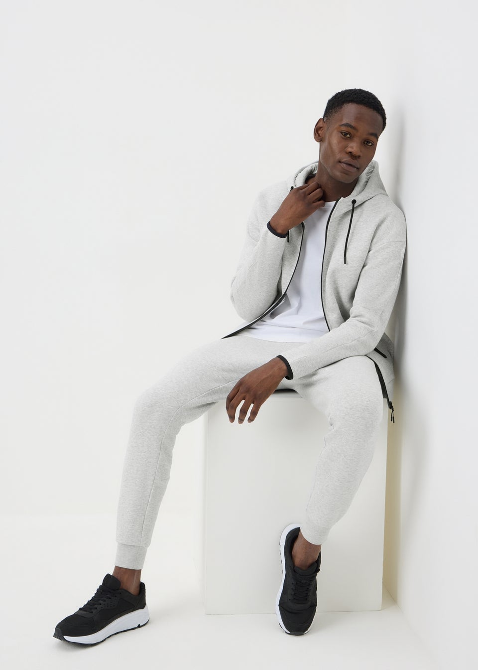 Souluxe Grey Panel Jogger