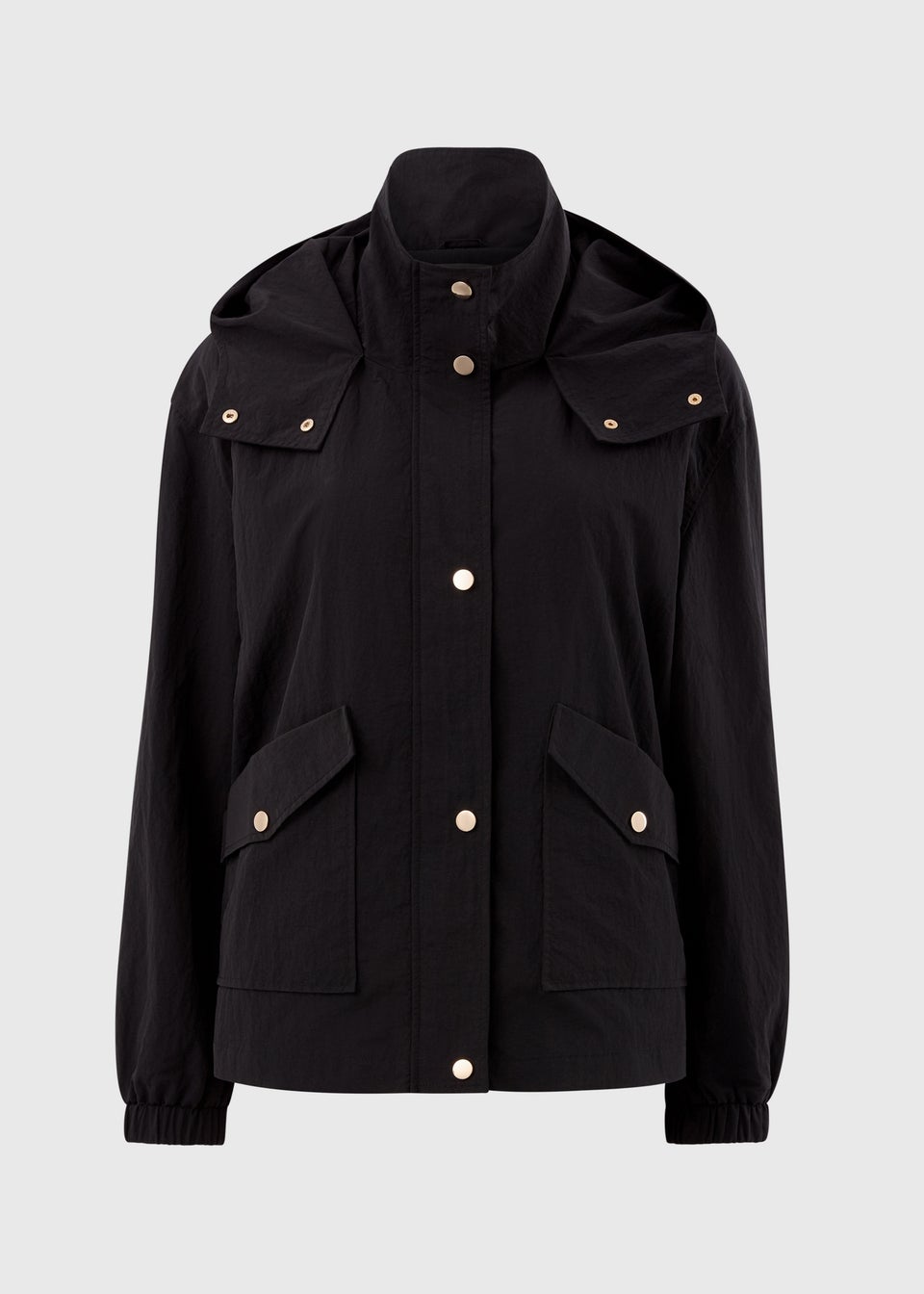 Black Short Anorak