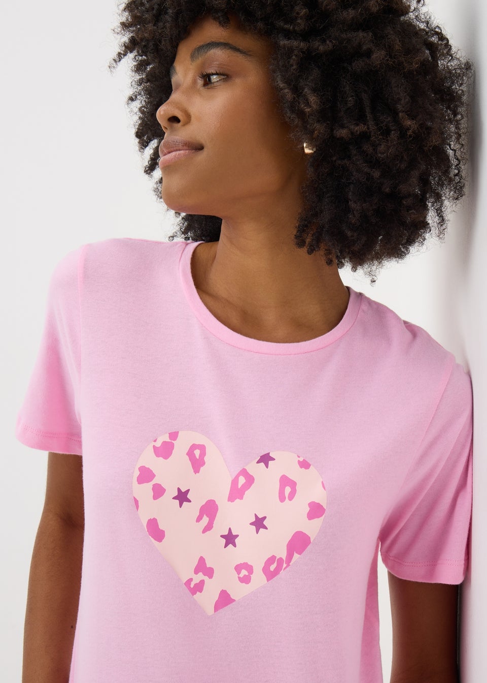 Pink Animal Heart Pyjama Set