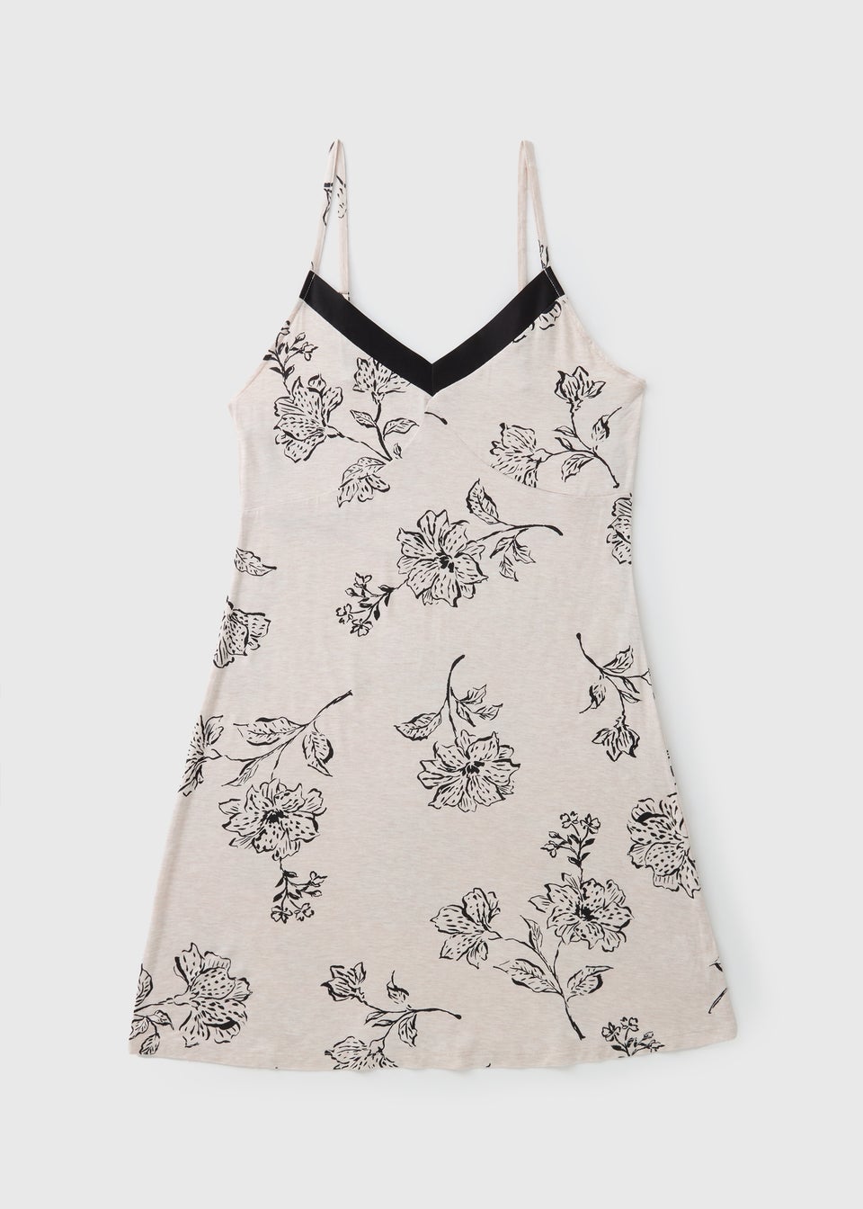 Cream Floral Chemise Nightie