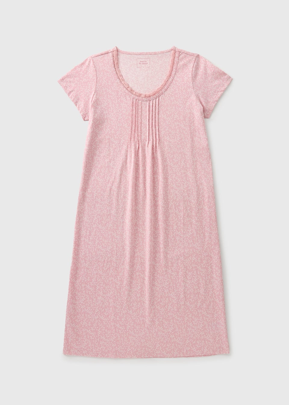 Pink Leaf Lace Nightie
