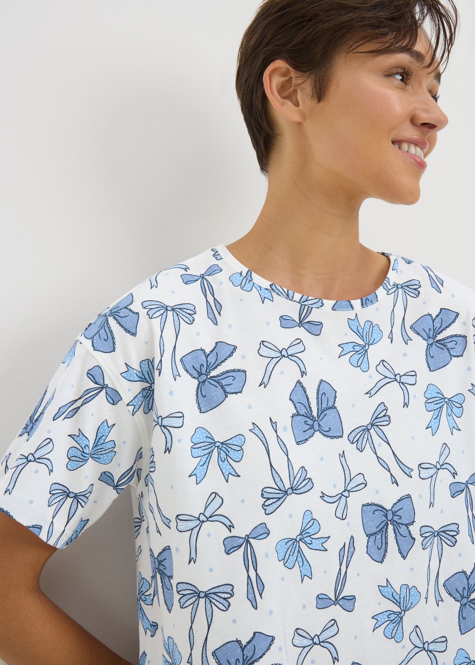 Blue Bow Nightie