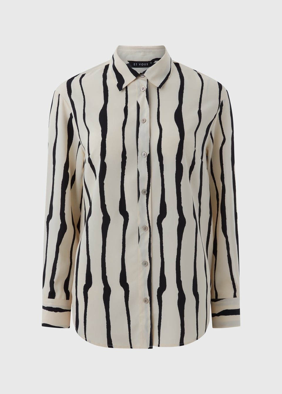 Et Vous Black Stripe Shirt