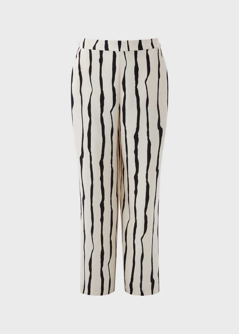 Cream Stripe Co Ord Trousers
