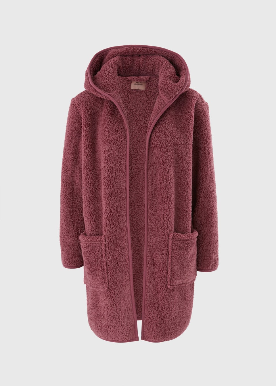 Plum Fleece Cardigan