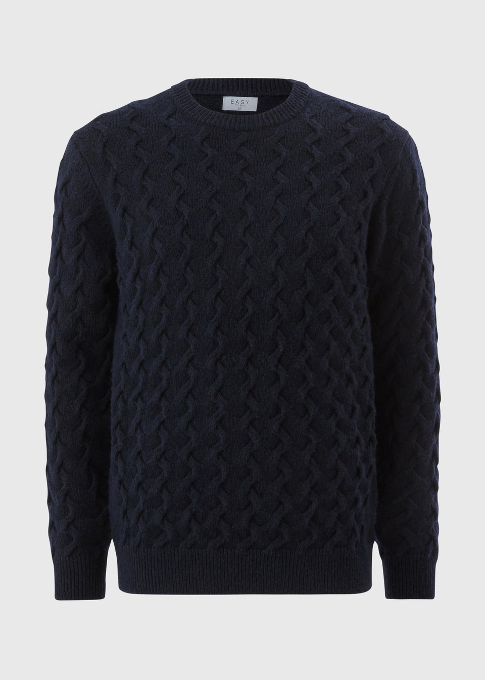 Black Crew Cable Jumper
