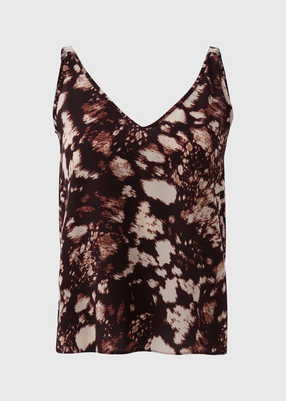 Et Vous Brown Animal Cami Tops