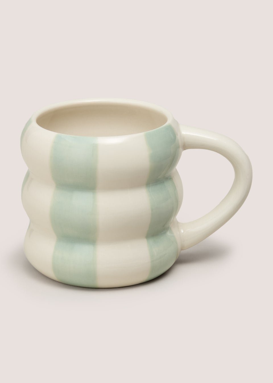 Green Stripe Bubble Mug