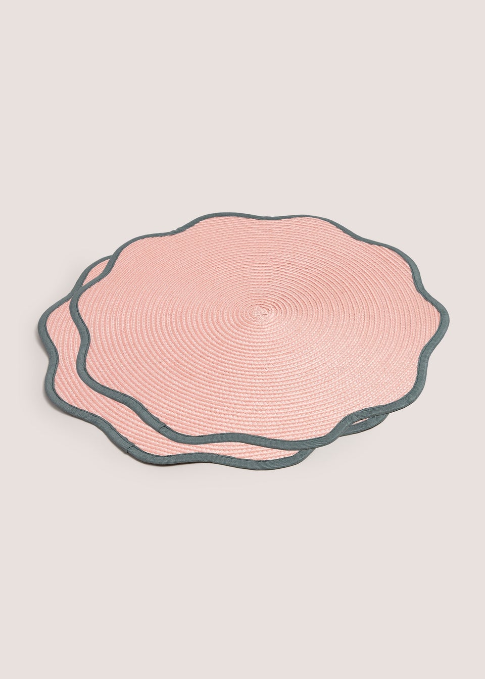 Pink Scallop Edge Placemats