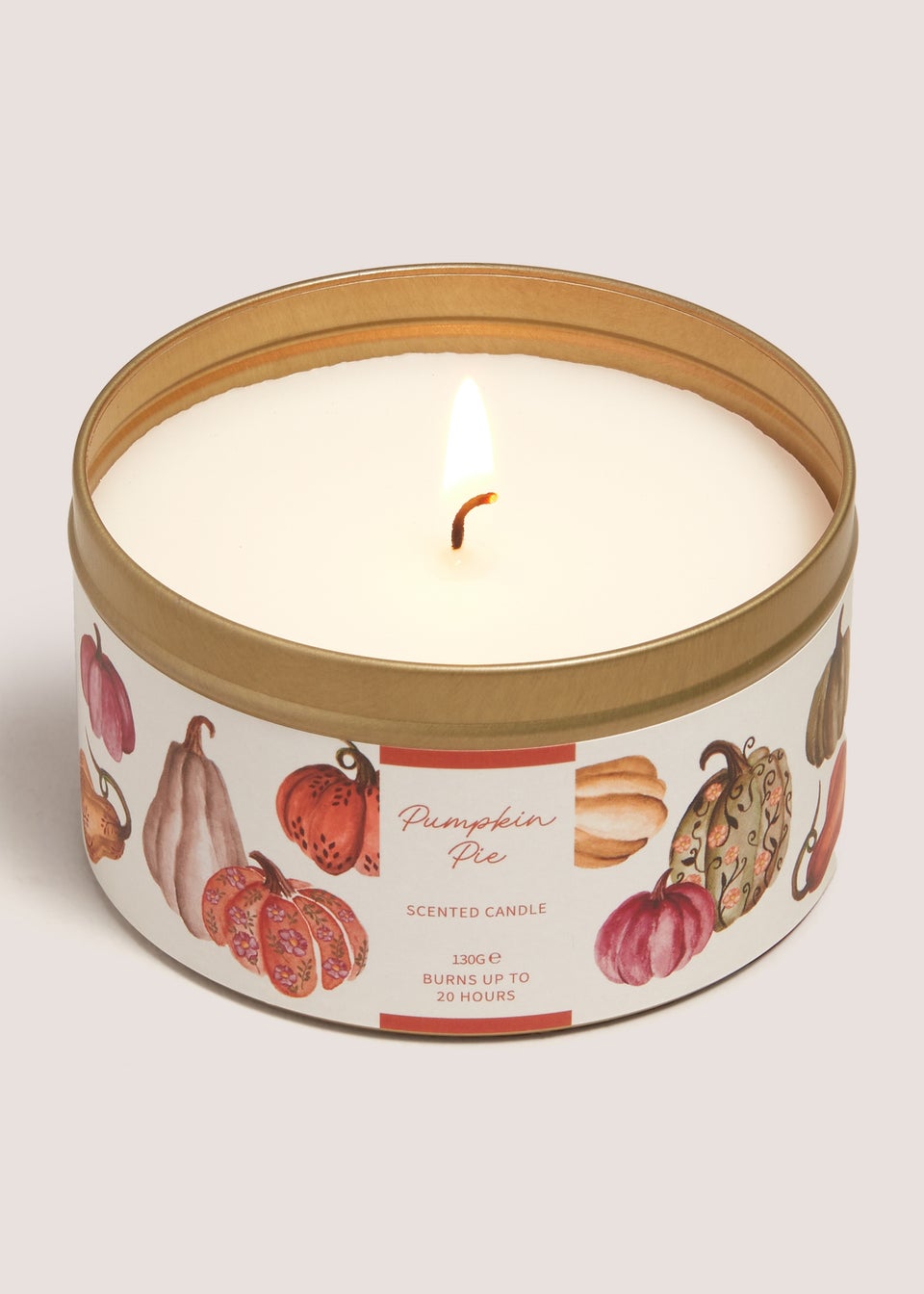 Pumpkin Pie Leaf Tin Candle