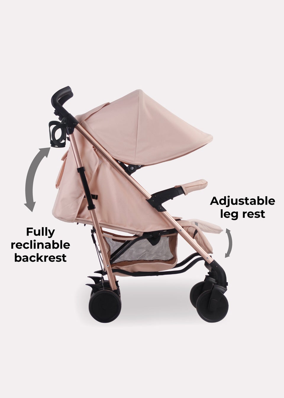 My babiie stroller rose gold 2025