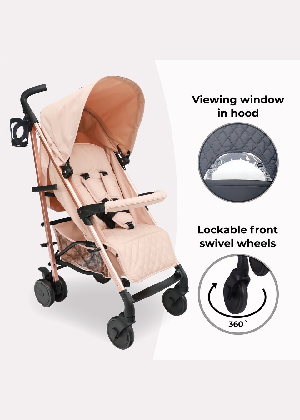 My Babiie Rose Gold & Blush Billie Faiers Stroller