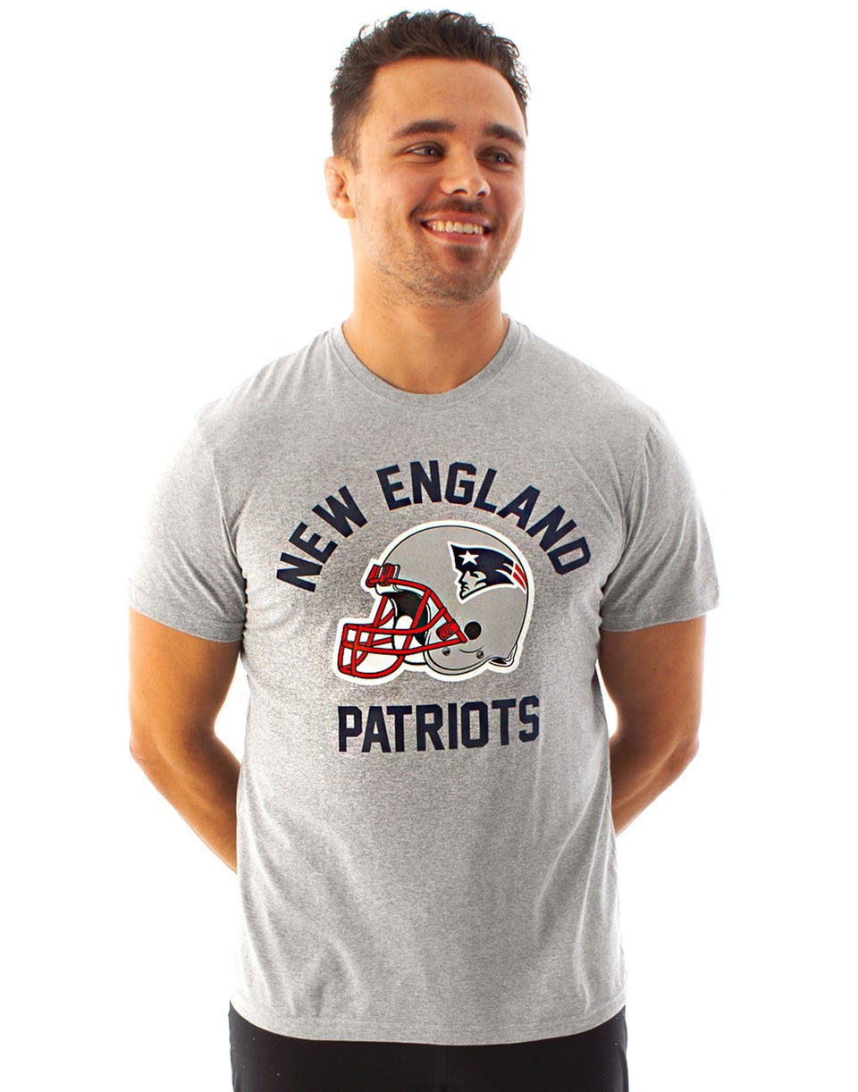 NFL Grey New England Patriots Short Sleeved T-Shirt