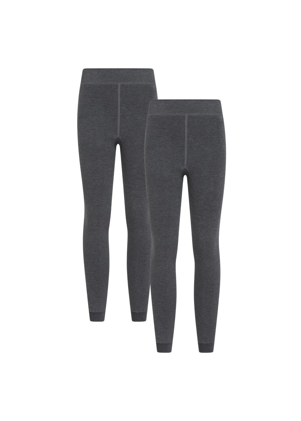 Mountain Warehouse Charcoal Fleece Lined Thermal Leggings (Pack of 2)