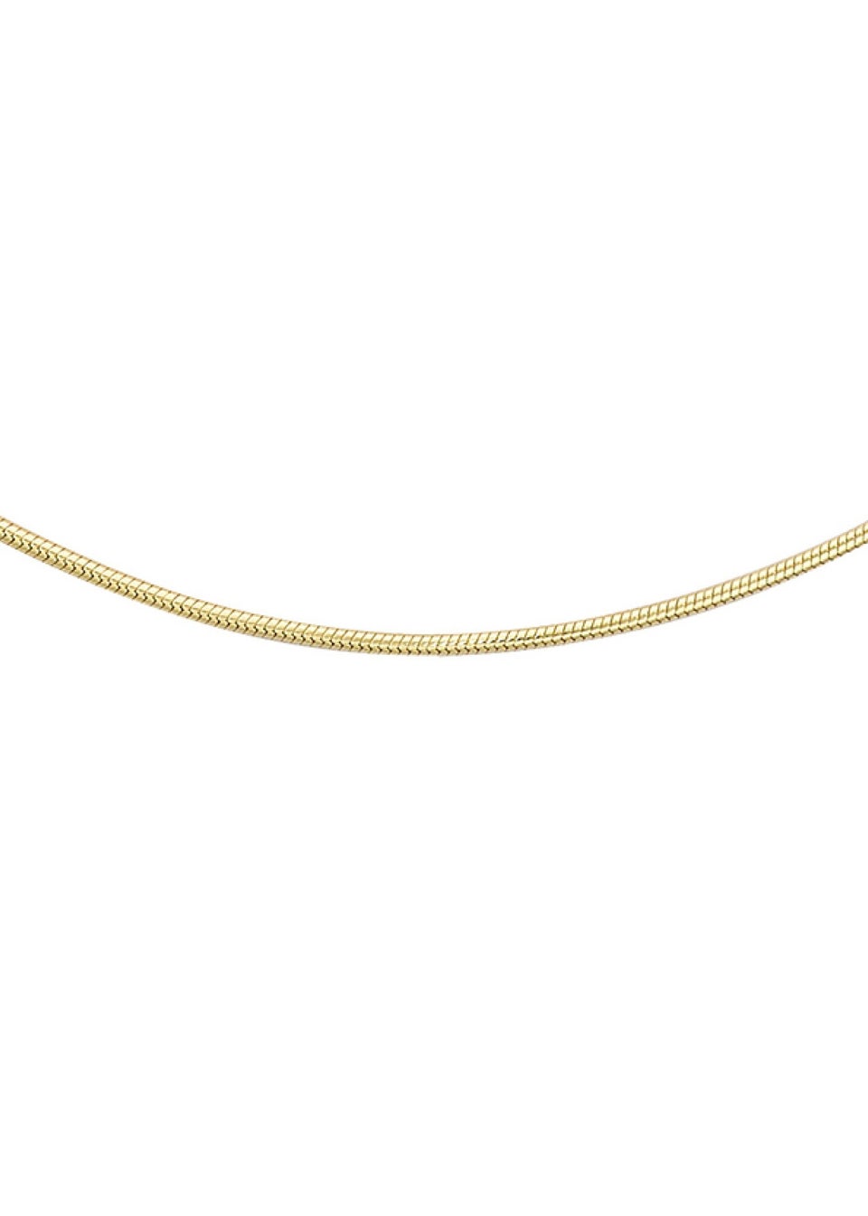 Golden Moments 9ct Yellow Gold Mini Round Snake Chain