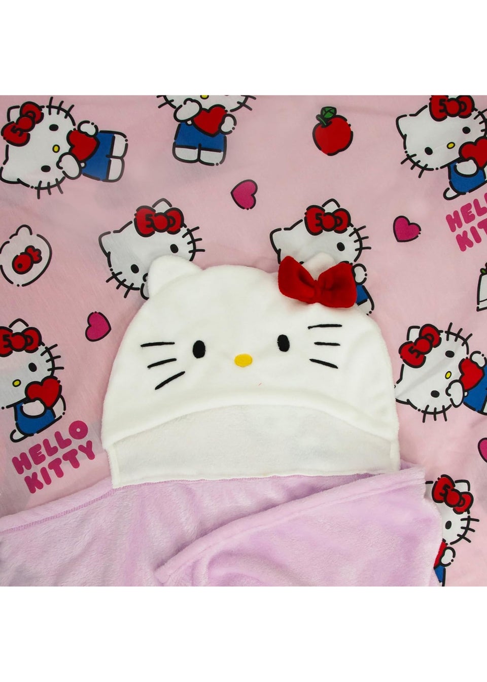 Hello Kitty Pink 3D Hooded Wearable Throw