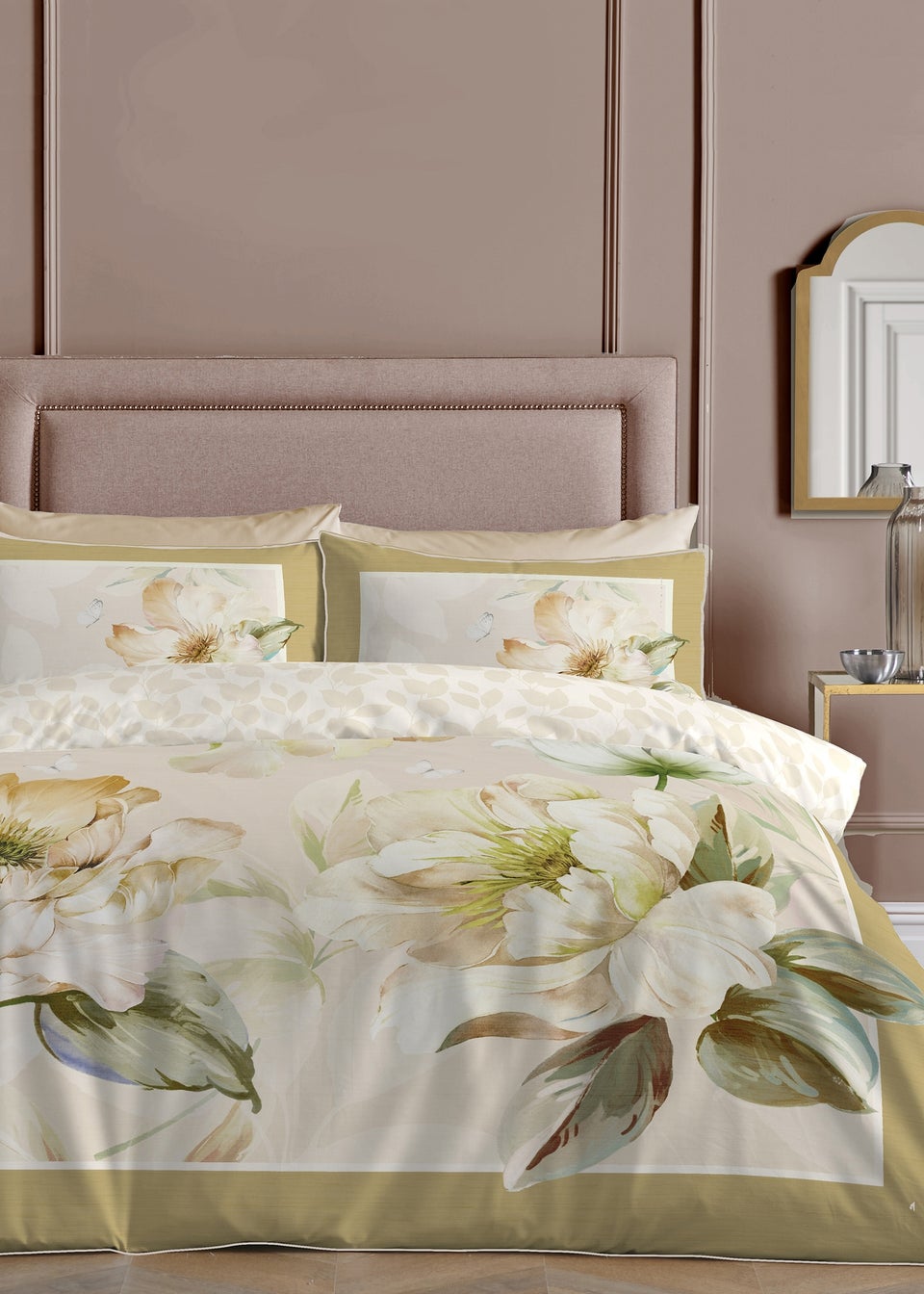 Appletree Promo Brielle Digitally Printed Gold Duvet Cover Set