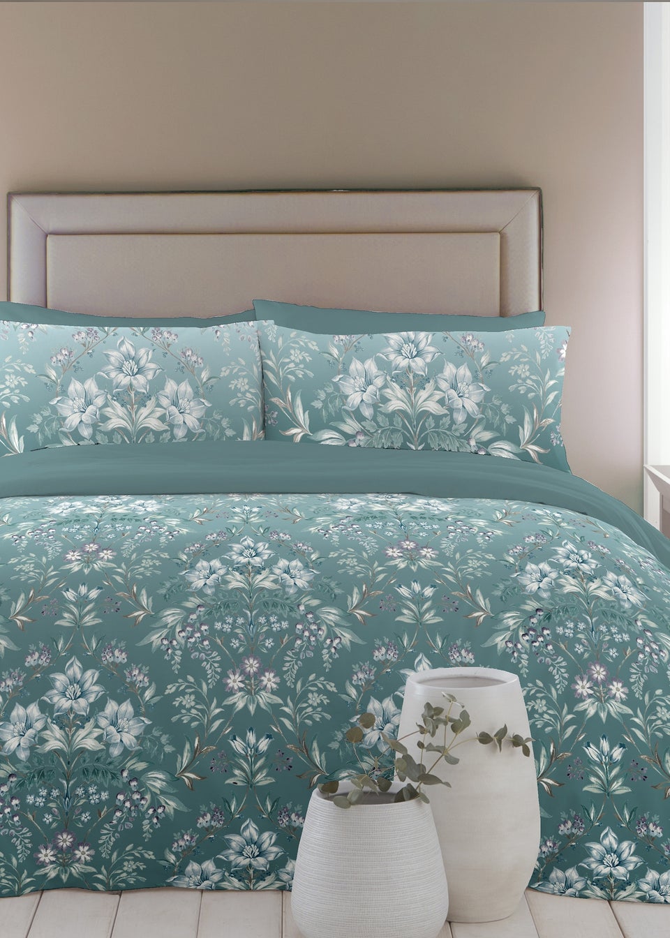 Appletree Promo Elwood Velvet Blue Duvet Cover Set