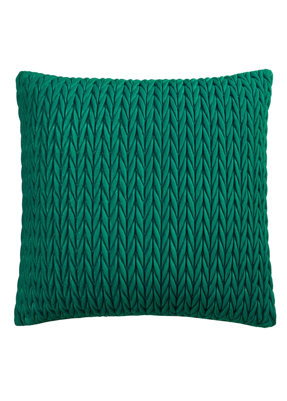 Laurence Llewelyn-Bowen Amory Velvet Green Filled Cushion
