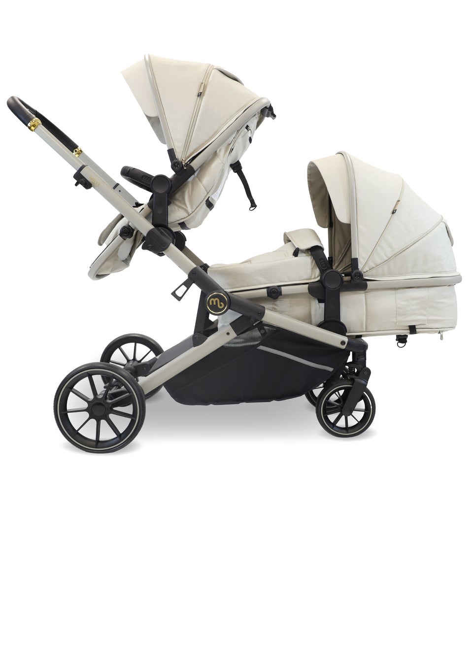 My Babiie Ivory Tandem Pushchair