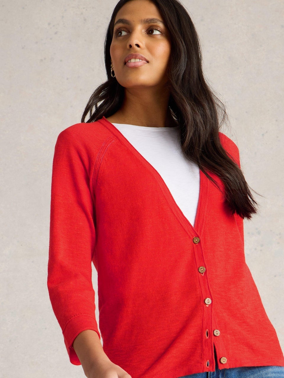Strickjacke Naria aus Leinenmischung