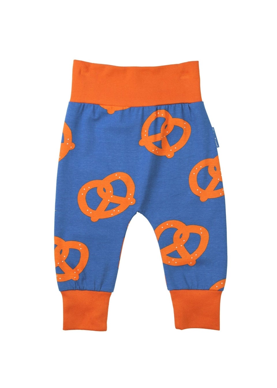 Toby Tiger Organic Blue Pretzel Print Yoga Pant (Newborn - 3 years)