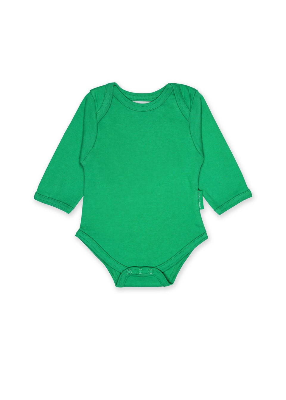 Toby Tiger Organic Green Basic Long-Sleeved Baby Body (Newborn - 12 months)