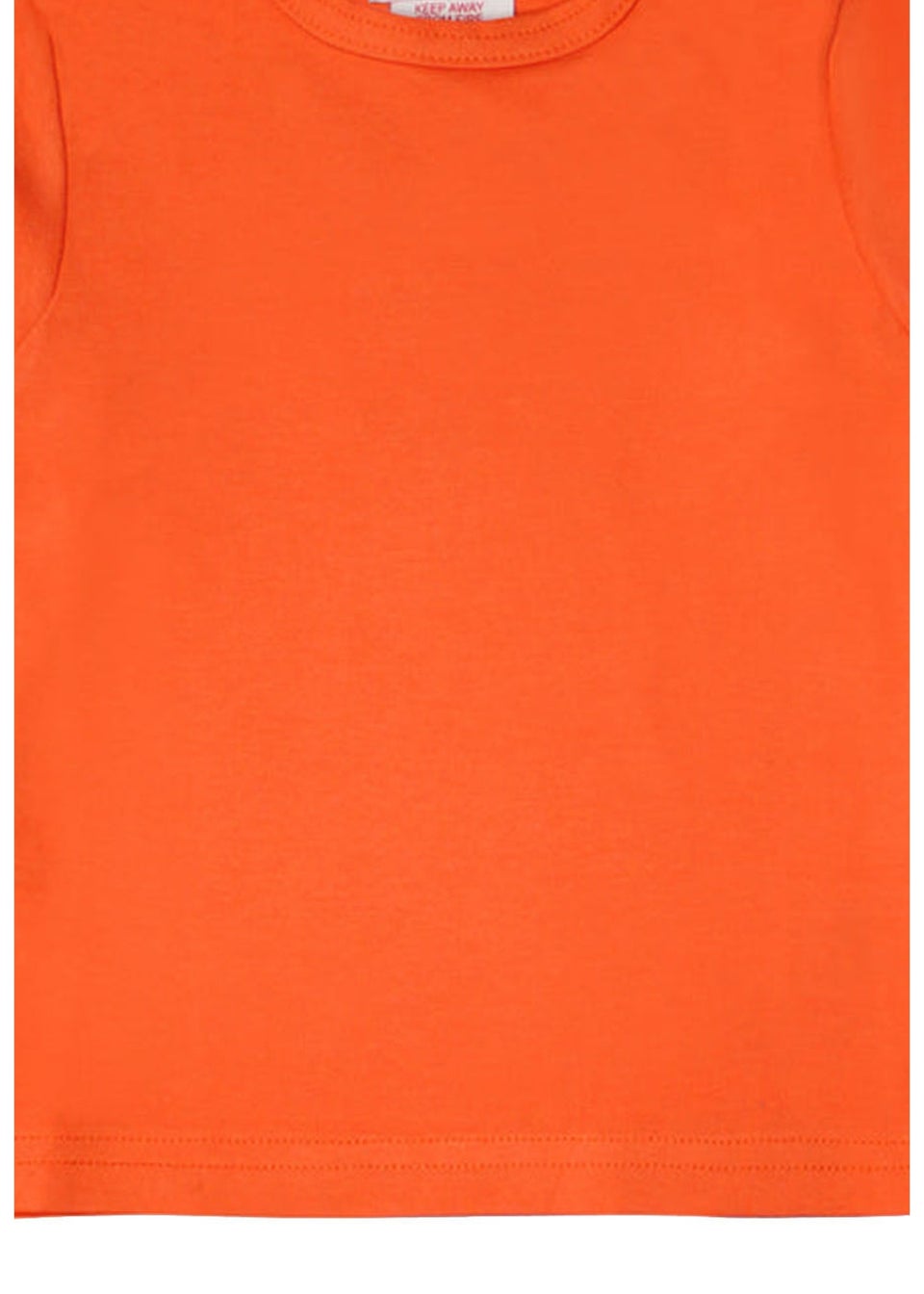 Toby Tiger Organic Orange Basic Long-Sleeved T-Shirt (6 months - 8 years)